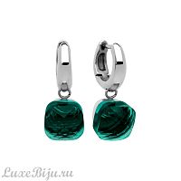 Серьги Qudo Firenze emerald, 300093 G/S