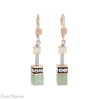 Серьги Coeur de Lion Green Beige 4905/20-0510