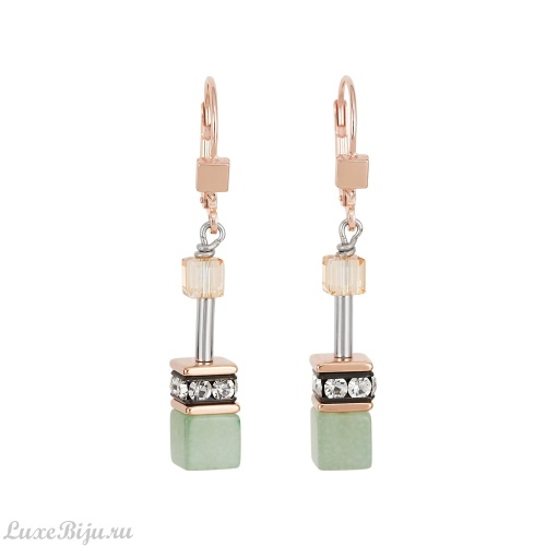 Серьги Coeur de Lion Green Beige 4905/20-0510