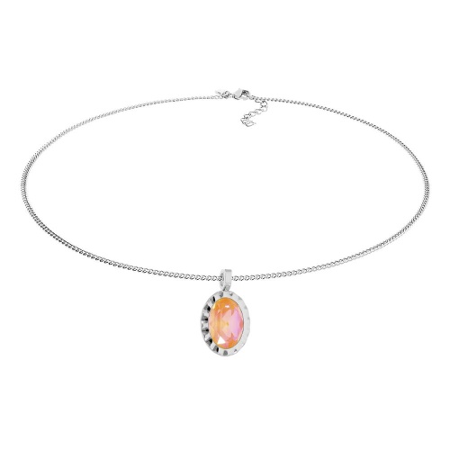 Колье Qudo TIVOLA UNICA big (S/P) Crystal orange ignite 3cm, 420713 фото 3