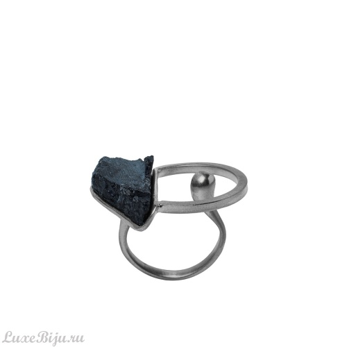 Кольцо Katerina Vassou, Cosmic, с турмалином, KV25.2-404854BTOURM черный