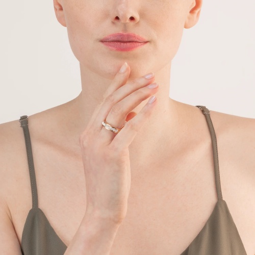  Кольцо Coeur de Lion Crystal-Rose gold 16.5 мм, 0131/40-1822 52 фото 9