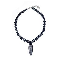 Колье Lanzerotti, Pianoforte, с ортоцерасом, турмалином и кристаллами, LZ-26.01-015 черный