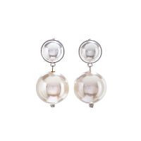 Серьги Moon Paris, Ringo, с жемчужными бусинами, MR-26.01-010 белый