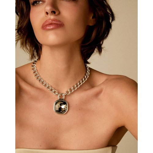 Колье VIDDA, Magna, с кристаллом Swarovski, VD26.1-02290 оливковый, 50см фото 2