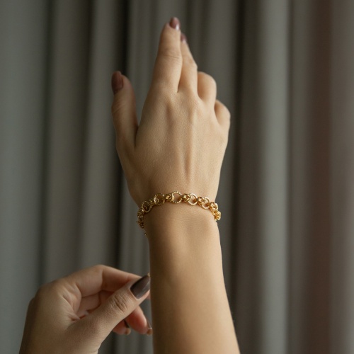 Браслет Lanzerotti, Elisir, фактурный, LZ-25.10-299 золотистый фото 2