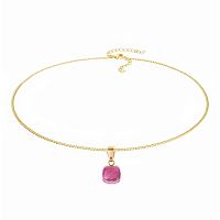 Колье Qudo FIRENZE (G) Padparadscha, 107001/48-4308