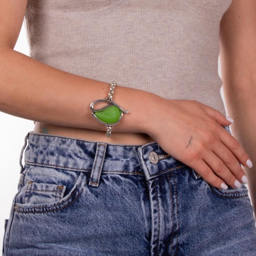 Браслет Tra-la-ra, Infinity, со вставкой из смолы, TLR23-231P002 мятный фото 3