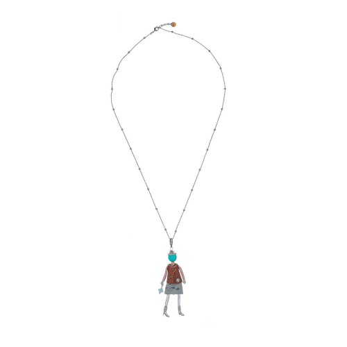 Подвеска Miamelie, кукла Шанталь, MiA-2408-CL7436 серебристый фото 2