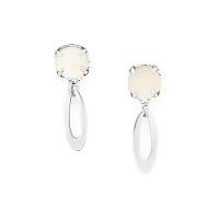 Серьги ORI TAO, Bloom, с перламутром, OT25.2-12-32207 серебристый