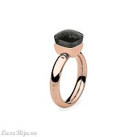 Кольцо Qudo Firenze smoky quartz 16.5 мм, 610129 BW/RG