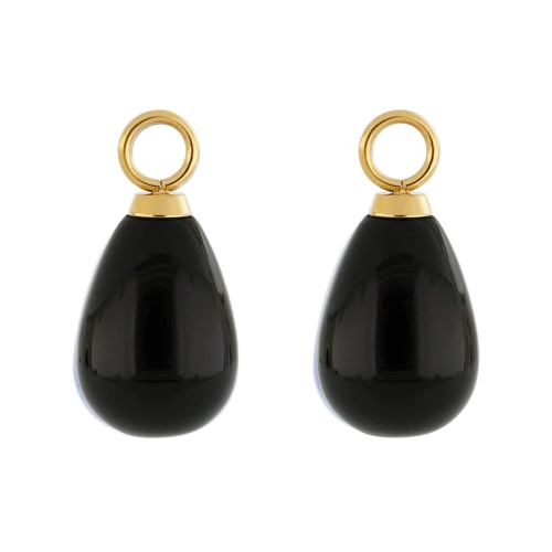 Шарм Coeur de Lionы на серьги Gold-Black, 0050/44-1316