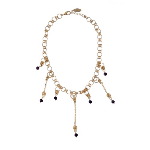 Колье Lanzerotti, Elisir, с жемчугом, LZ-25.10-294 фиолетовый