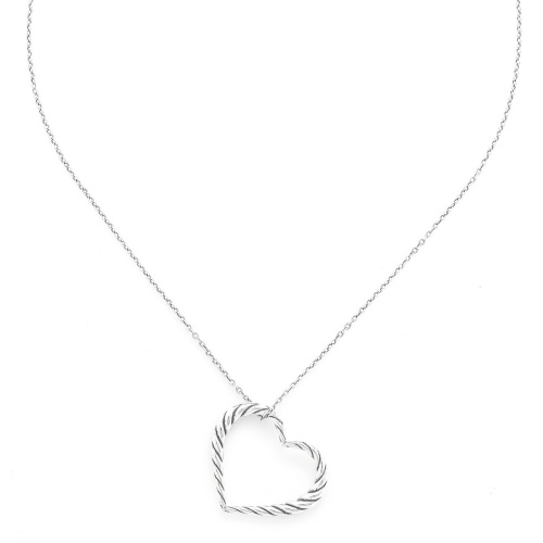 Колье ORI TAO, Merida, с сердцем, OT24.2-15-31821 серебристый фото 2