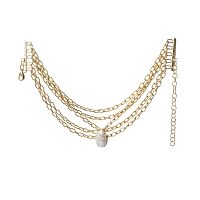 Колье Katerina Vassou, Upbeat, многослойное, с жемчугом, KV26.1-406066G золотистый