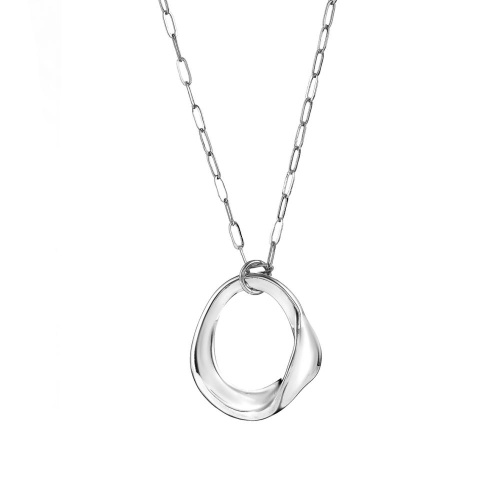 Колье Moon Paris, Ringo, с подвеской в форме кольца, MR-26.01-048 серебристый фото 2