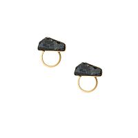 Серьги Katerina Vassou, Cosmic, с турмалином, KV25.2-404848GTOURM золотистый