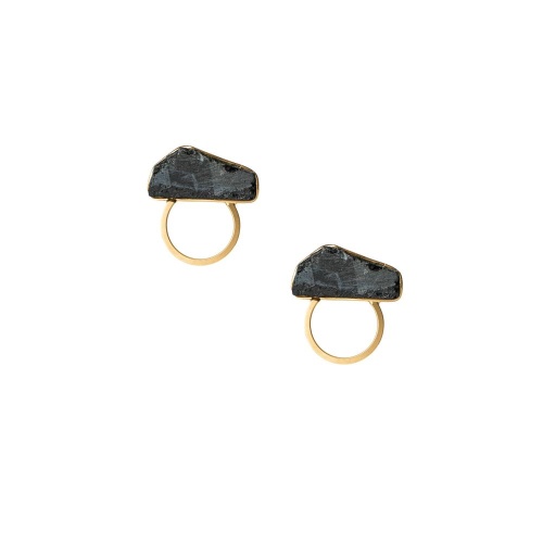 Серьги Katerina Vassou, Cosmic, с турмалином, KV25.2-404848GTOURM черный