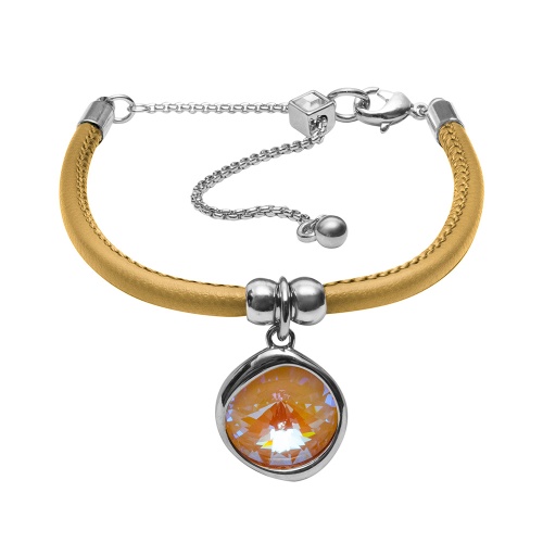 Браслет Fiore Luna Light Grey D. / Beige Leather, C1902.2.1 BW/S