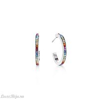 Серьги Coeur de Lion Multicolour Silver 0139/21-1517