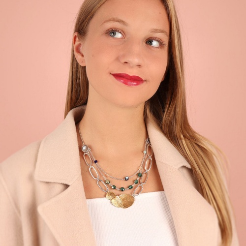 Колье TARATATA, Divine, со стеклянными бусинами, TT-W22-15105-204 золотистый фото 5