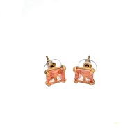 Серьги Estrosia, с кристаллом морганит, ES-OREQ12-4A персиковый