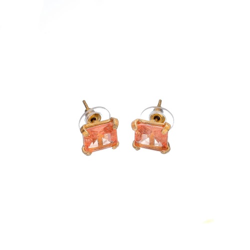 Серьги Estrosia, с кристаллом морганит, ES-OREQ12-4A персиковый