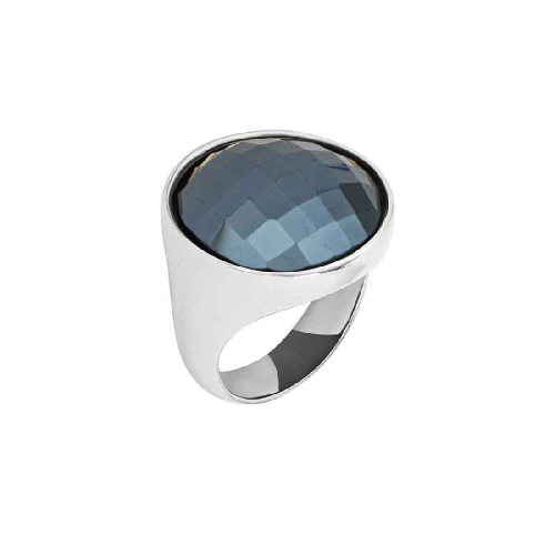 Кольцо Possebon pearl black agate 19 мм