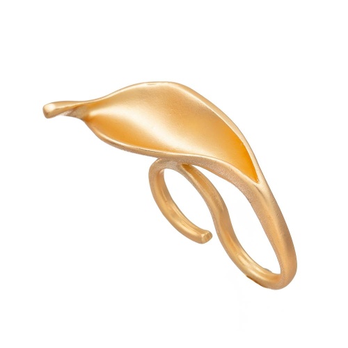 Кольцо Moon Paris, с листом, Mo-Y25.06-023.13 золотистый