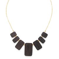Колье Nature Bijoux, Wenge, тамариндовое дерево,шпон,гмелина, NB22.1-15-42090 коричневый
