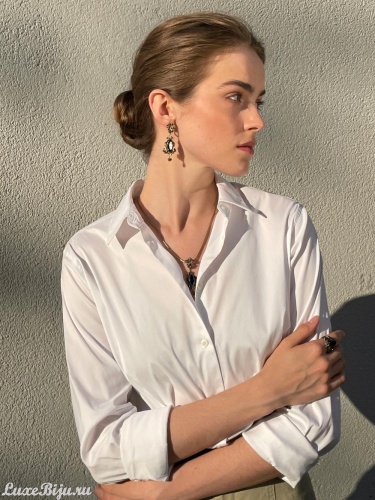 Серьги Fiore di Firenze OR190520 NERO фото 4