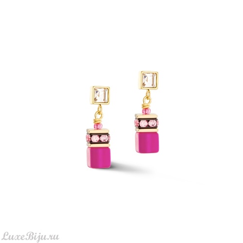 Серьги Coeur de Lion Pink-Gold, 3038/21-0416