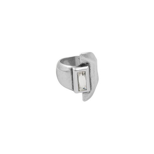 Кольцо Ciclon, Lineal, с чешским кристаллом, CN-231501 хрустальный, 16,5