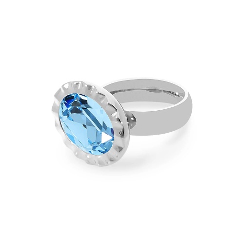 Кольцо Qudo TIVOLA UNICA big (S/P) Aquamarine 56, 686504 фото 6