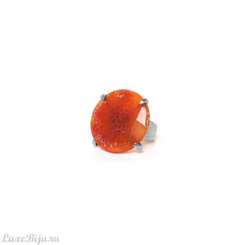 Кольцо Nature Bijoux, Terra Cotta, разъемное, с агатом, NB24.1-19-25151 коричневый