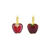 Серьги TARATATA, Paprika, асимметричные, смола, микрошарики, TT-H25-12796-209 бордовый