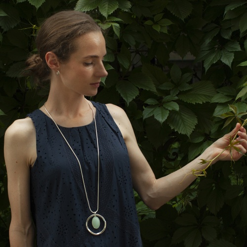 Колье Fiore Luna BLUE SKY AGATE, LN5143 BL/S фото 4