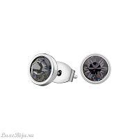 Пусеты Fiore Luna Crystal Silver Night SWE297 CSN S