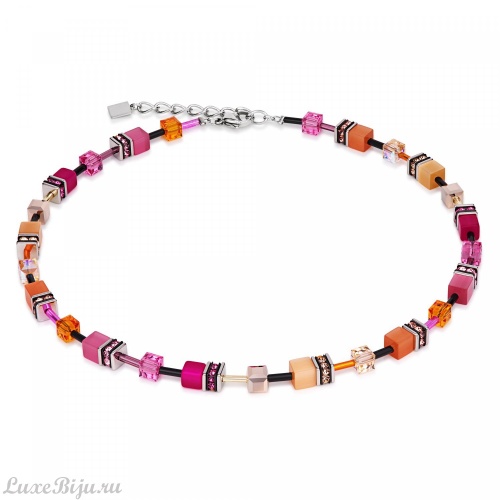 Колье Coeur de Lion Orange-Pink 2838/10-0204