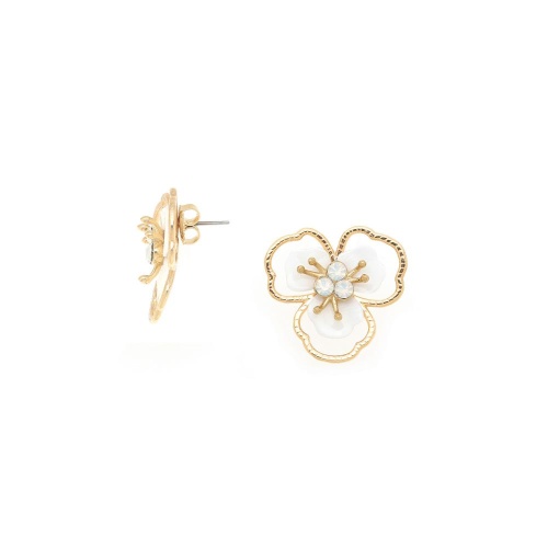 Серьги Franck Herval, Lisette, с перламутром и кристаллами Swarovski, FH25.2-12-69670 белый