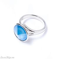 Кольцо Moon Paris, Ringo, разъемное, с кристаллом, MR-22.03-062 голубой
