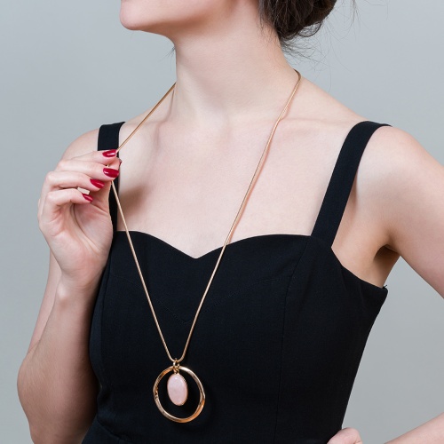 Колье Fiore Luna ROSE QUARTZ, LN5131R/RG фото 2