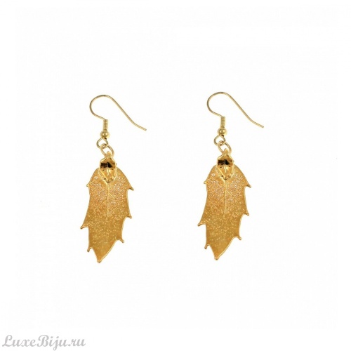 Серьги Ester Bijoux Остролист LF32C-G BR