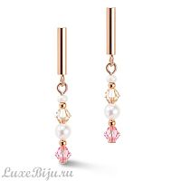 Пусеты Coeur de Lion Princess Light Rose 6022/21-1920