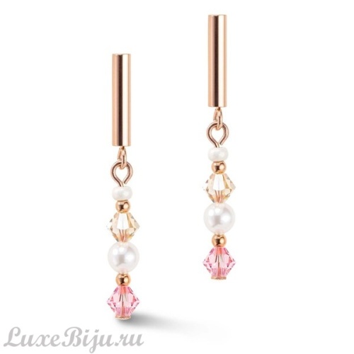 Пусеты Coeur de Lion Princess Light Rose 6022/21-1920