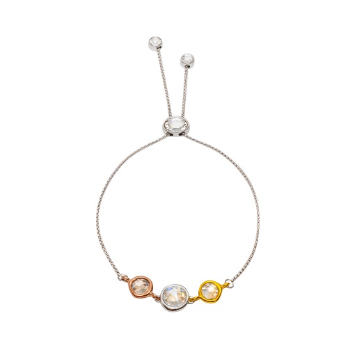 Браслет Fiore Luna Gray colors (Crystal, Grey, Black diamond), C2101SW-B01.3 BW/MIX