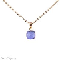 Колье Qudo Firenze lavender 400071.1 BL/RG