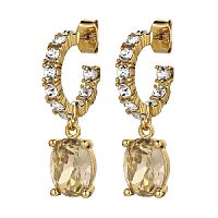Серьги Dyrberg Kern BARBARA SG GOLDEN / CRYSTAL, 430038