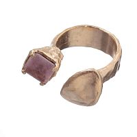 Кольцо Estrosia, незамкнутое, с кристаллом, ES-ANM27 турмалиновый