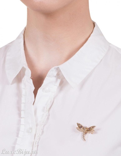 Колье-брошь Fiore Luna Стрекоза 15A13NK003AV02 BR фото 3